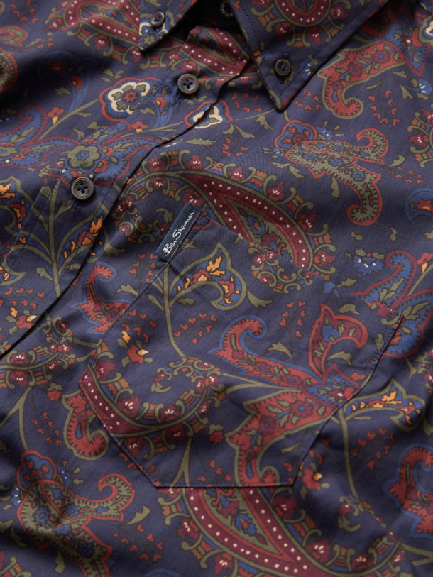 Ben Sherman - Eastern Paisley Shirt - Marine - Image 4