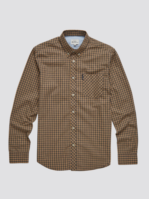 Ben Sherman - Mini Mod Check Shirt - Sand - Image 5