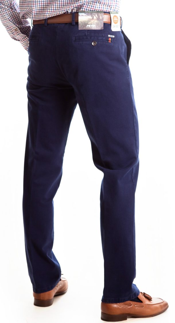 Meyer Oslo Fit Trousers - French Blue - Image 2