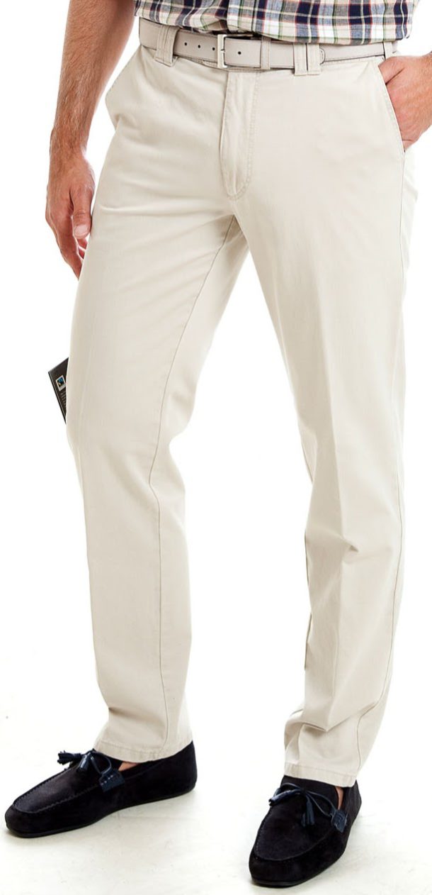 Meyer Oslo Fit Trousers - Cream