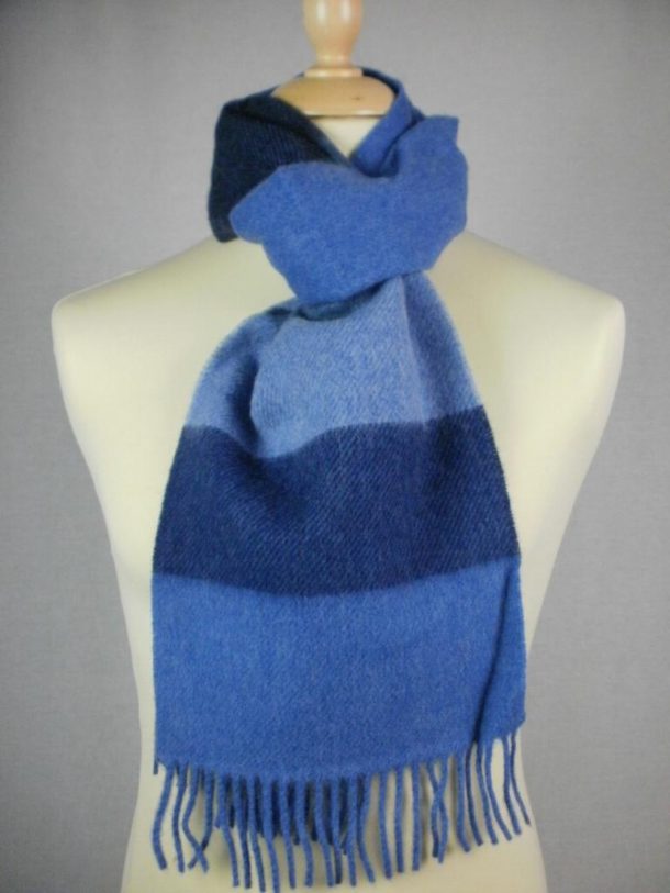 John Hanly & Co. Ltd Lambswool Blocked Stripe Scarves