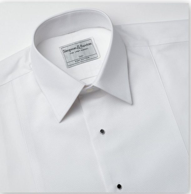 Simpson and Ruxton Marcella Standard Collar  Dress Shirt