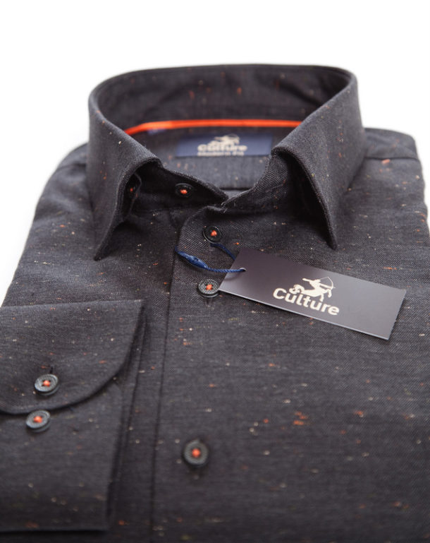 Culture Smart Shirt - Charcoal - Orange - Image 3