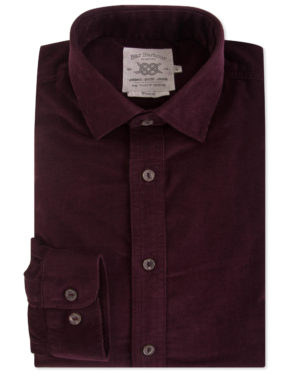 Double Two Corduroy Casual Shirt - Wine