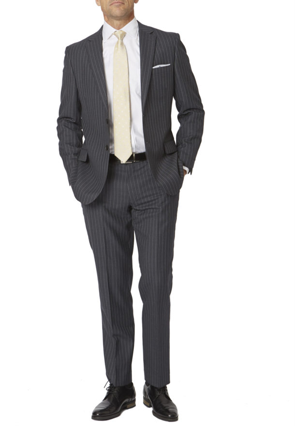 Brook Taverner Epsom Suit Trouser - Pinstripe - Image 2