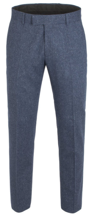 Peaky Blinders Inspired  Suit Trousers - Blue Fleck