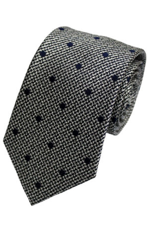 Lloyd Atree & Smith Wovern Silk Ties - D1204/3 -Grey