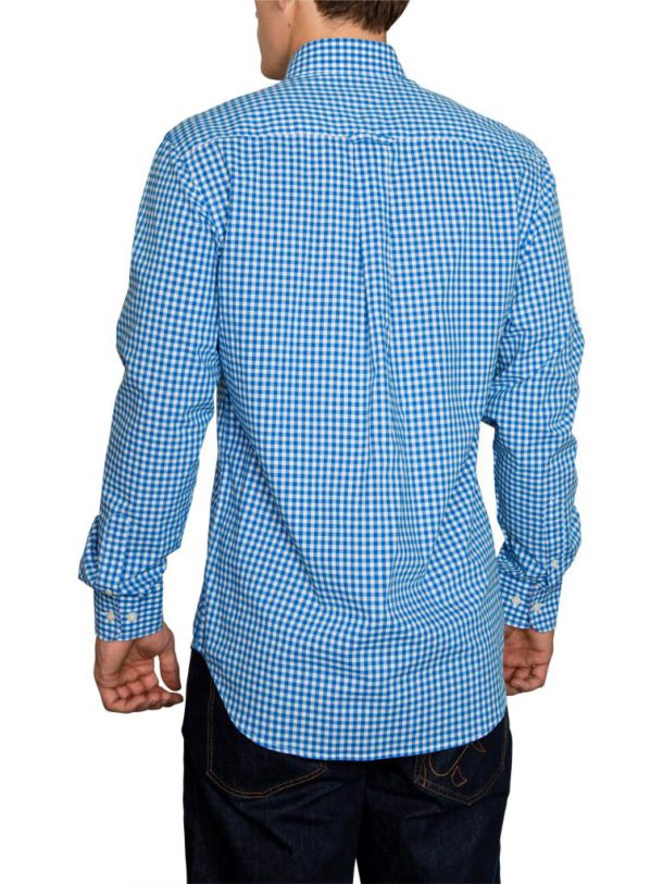 Raging Bull Signature Gingham Shirt - Cobalt - Image 4