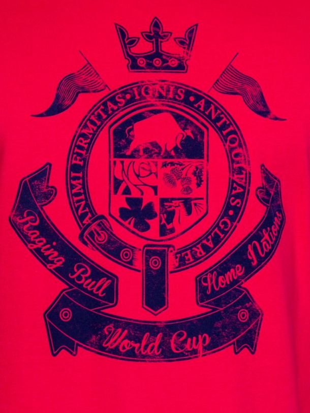 Raging Bull Crest T- shirt - Vivid Pink - Image 2