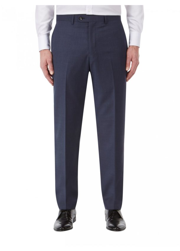 Skopes Joss Wool Blend Suit Trousers - Indigo