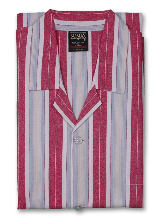 Somax Brushed Cotton Pyjamas - Striped