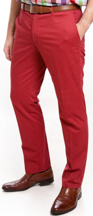 Sunwill Light Weight Cotton Chinos - Red