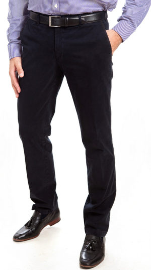 Sunwill Standard Weight Cotton Chinos - Dark Navy