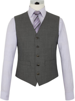 The Label Esteem Range - Waistcoat - Silver Grey