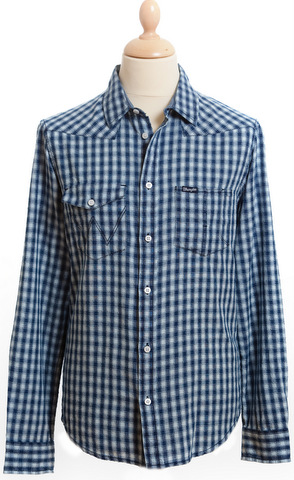 Wrangler Blue Gingham Shirt